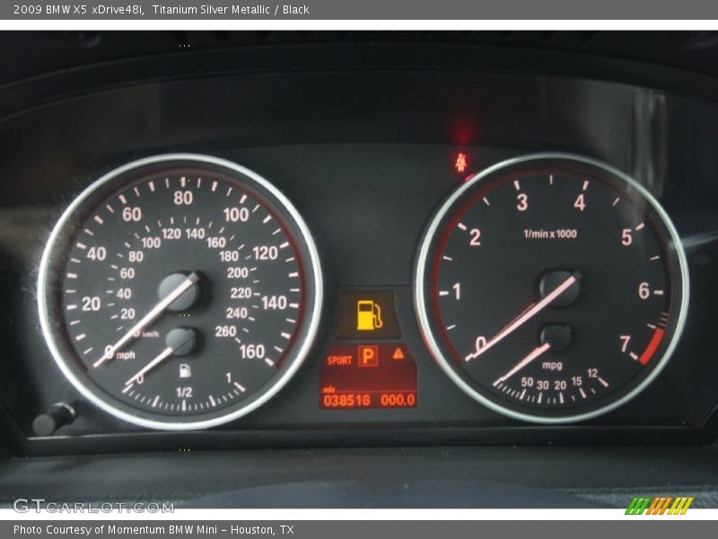 Titanium Silver Metallic / Black 2009 BMW X5 xDrive48i