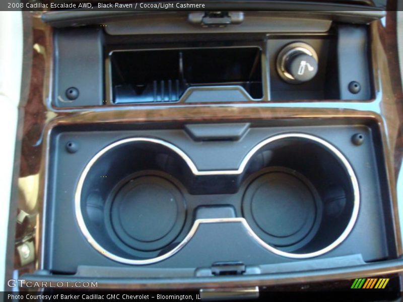 Black Raven / Cocoa/Light Cashmere 2008 Cadillac Escalade AWD
