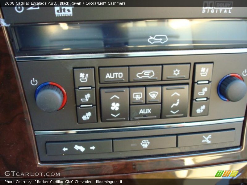 Black Raven / Cocoa/Light Cashmere 2008 Cadillac Escalade AWD