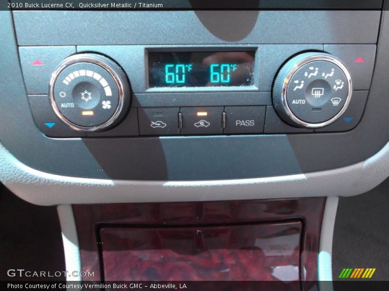 Controls of 2010 Lucerne CX