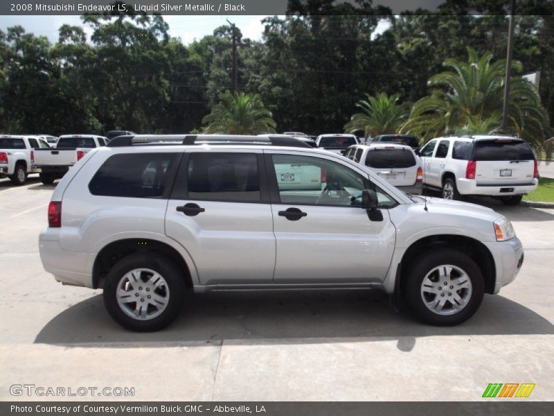 Liquid Silver Metallic / Black 2008 Mitsubishi Endeavor LS