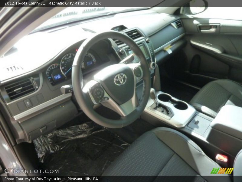 Magnetic Gray Metallic / Black 2012 Toyota Camry SE