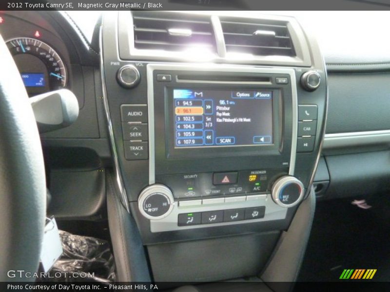 Magnetic Gray Metallic / Black 2012 Toyota Camry SE