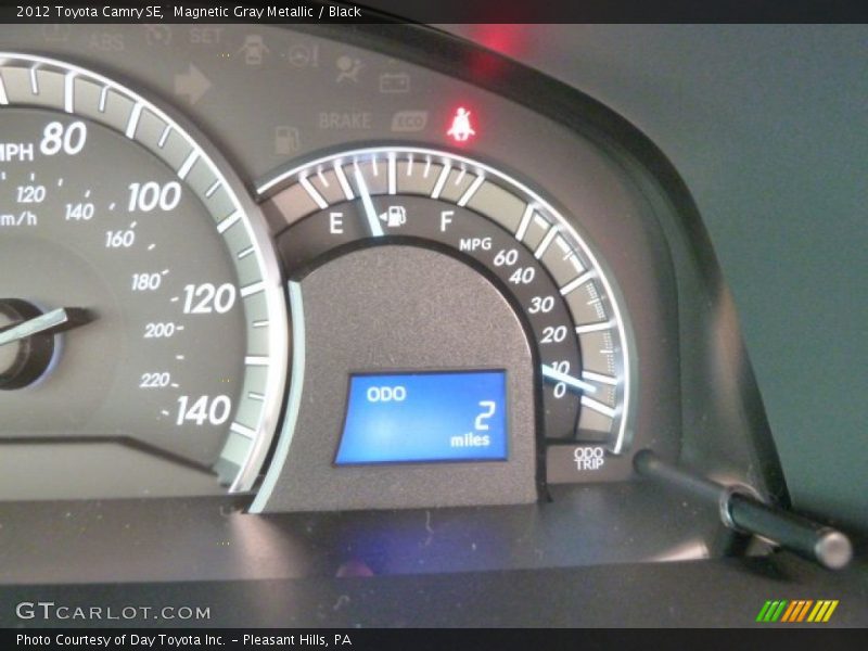 Magnetic Gray Metallic / Black 2012 Toyota Camry SE