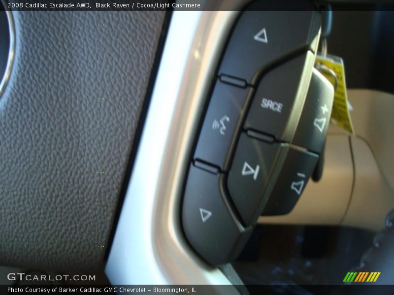 Black Raven / Cocoa/Light Cashmere 2008 Cadillac Escalade AWD