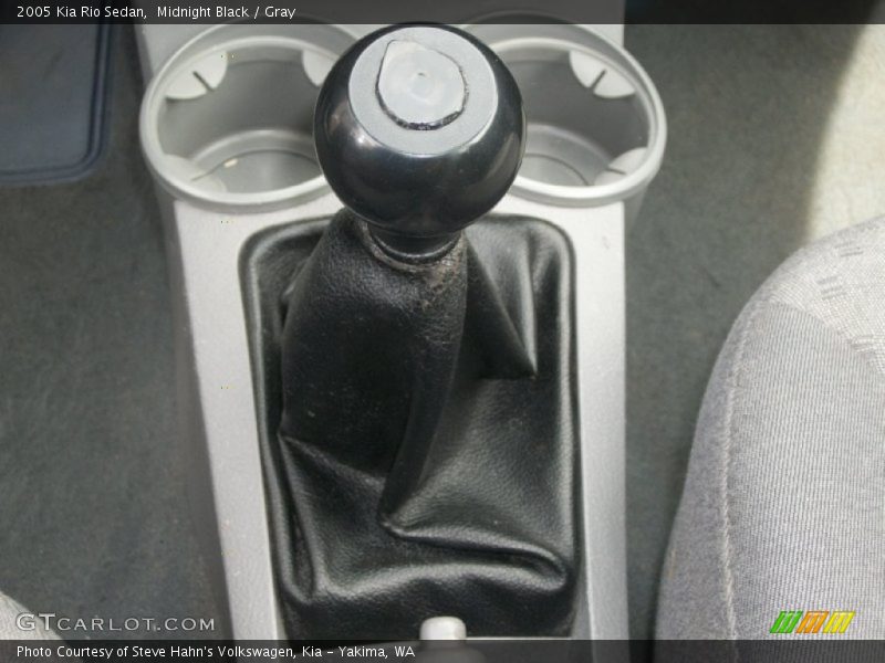 Midnight Black / Gray 2005 Kia Rio Sedan