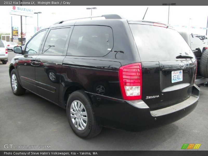 Midnight Black / Gray 2012 Kia Sedona LX