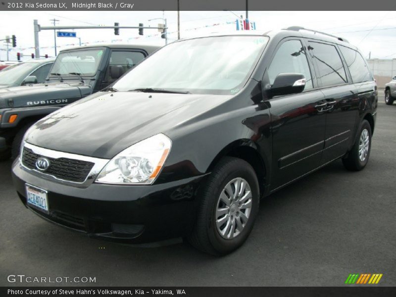 Midnight Black / Gray 2012 Kia Sedona LX