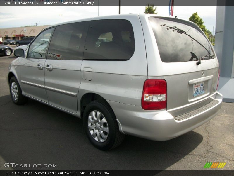 Diamond Silver Metallic / Gray 2005 Kia Sedona LX