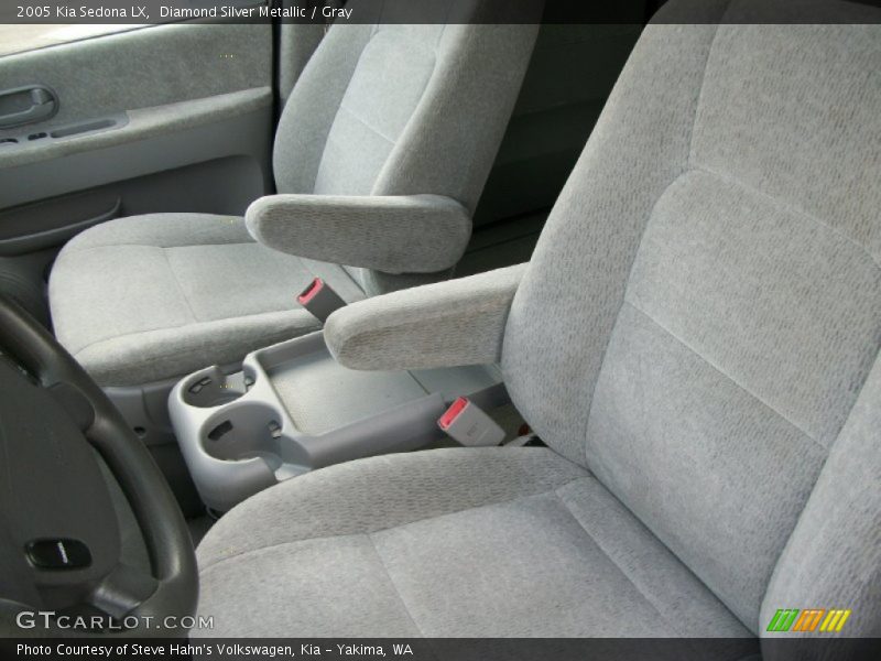 Diamond Silver Metallic / Gray 2005 Kia Sedona LX