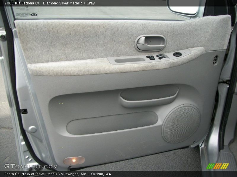 Diamond Silver Metallic / Gray 2005 Kia Sedona LX