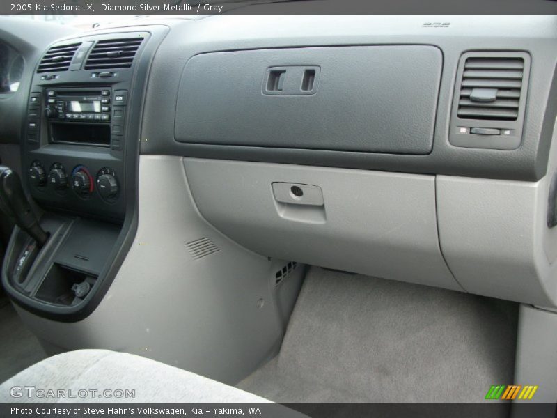 Diamond Silver Metallic / Gray 2005 Kia Sedona LX