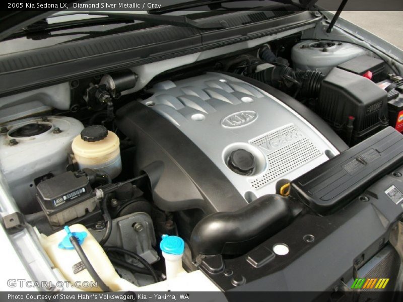 Diamond Silver Metallic / Gray 2005 Kia Sedona LX