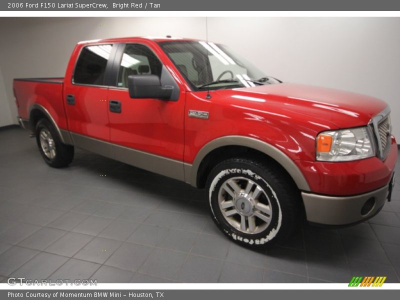 Bright Red / Tan 2006 Ford F150 Lariat SuperCrew