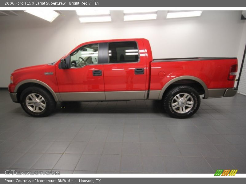 Bright Red / Tan 2006 Ford F150 Lariat SuperCrew