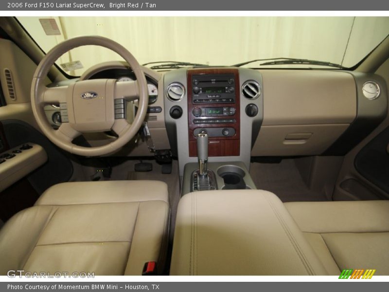 Bright Red / Tan 2006 Ford F150 Lariat SuperCrew