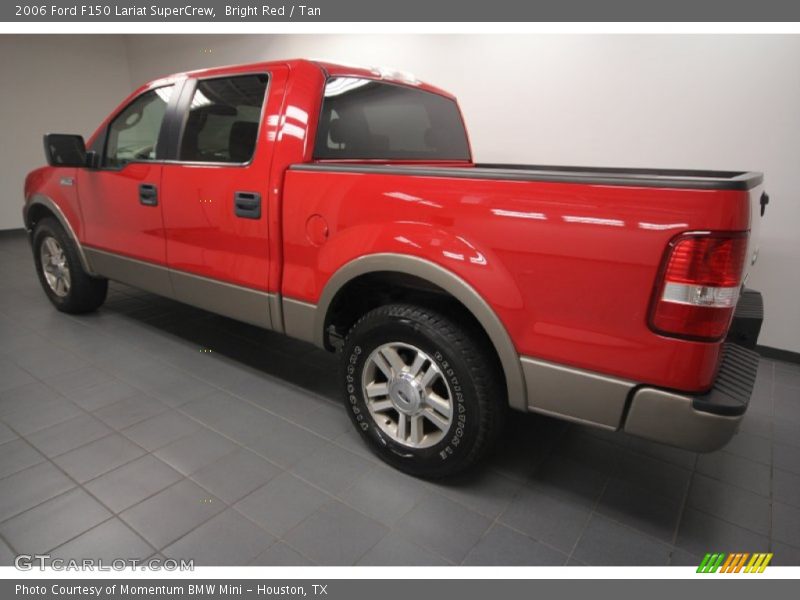 Bright Red / Tan 2006 Ford F150 Lariat SuperCrew