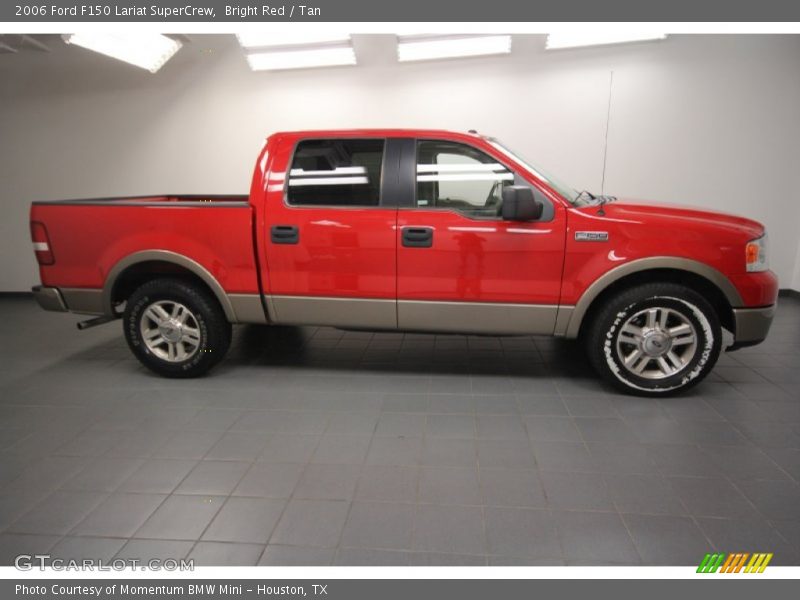 Bright Red / Tan 2006 Ford F150 Lariat SuperCrew