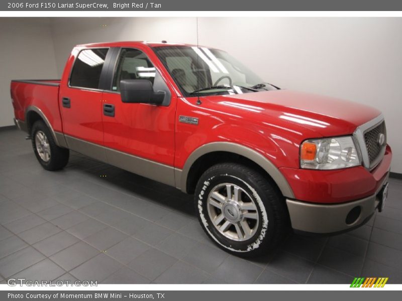 Bright Red / Tan 2006 Ford F150 Lariat SuperCrew