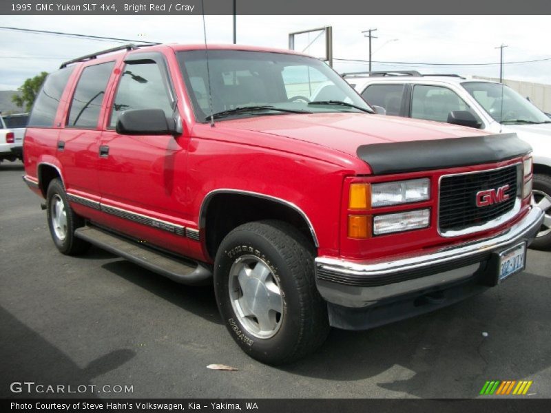 Bright Red / Gray 1995 GMC Yukon SLT 4x4