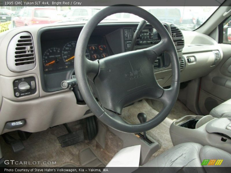 Bright Red / Gray 1995 GMC Yukon SLT 4x4