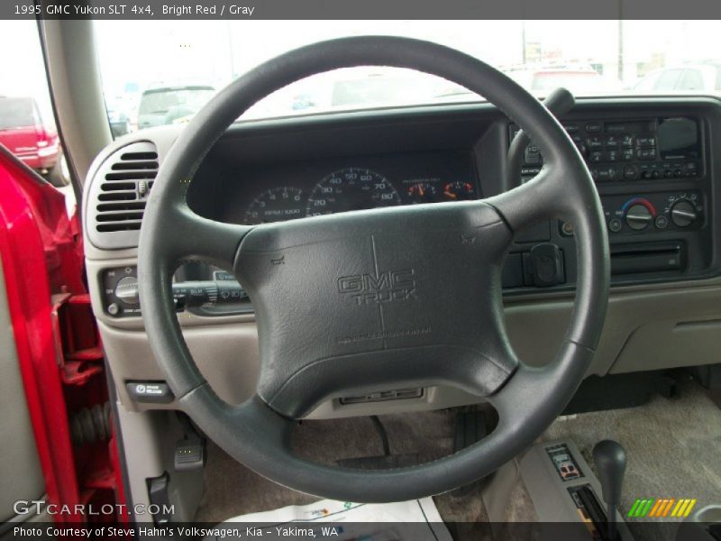 Bright Red / Gray 1995 GMC Yukon SLT 4x4