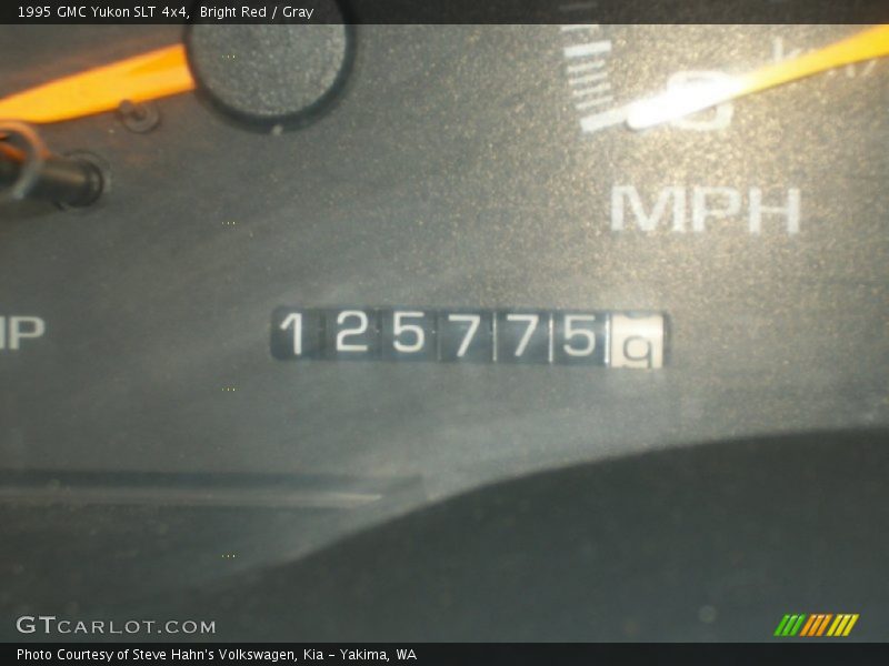 Bright Red / Gray 1995 GMC Yukon SLT 4x4