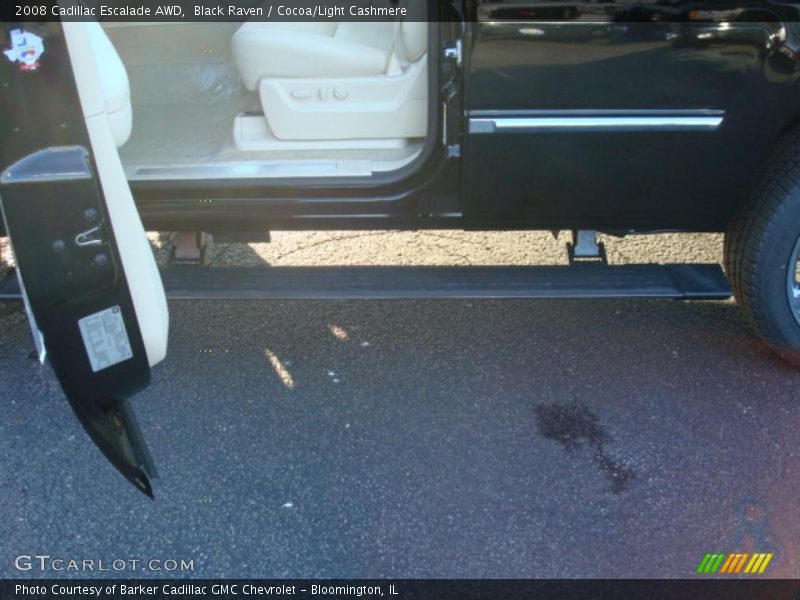 Black Raven / Cocoa/Light Cashmere 2008 Cadillac Escalade AWD