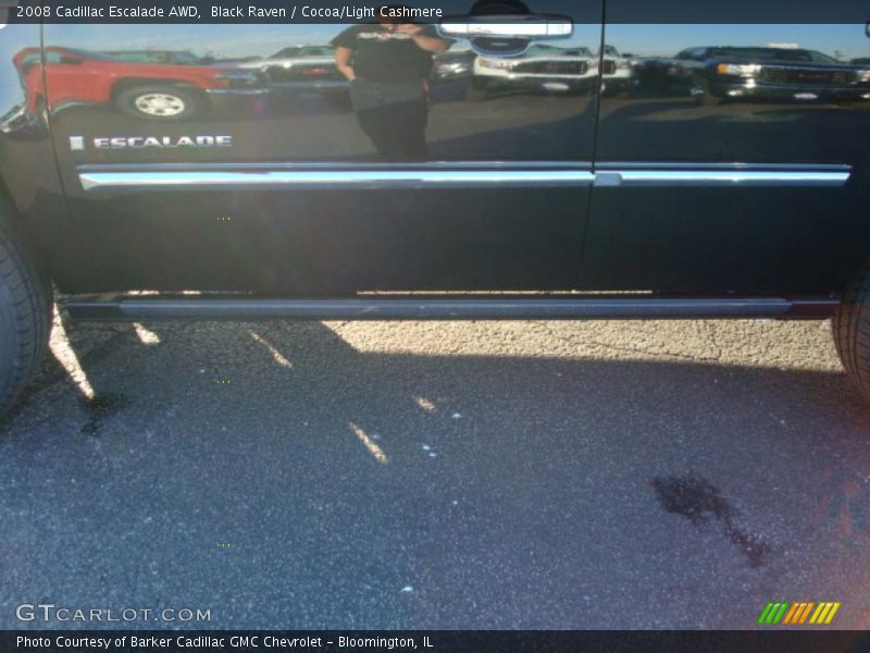 Black Raven / Cocoa/Light Cashmere 2008 Cadillac Escalade AWD