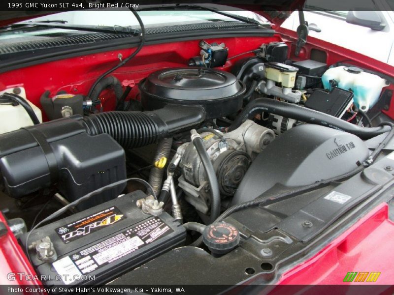 Bright Red / Gray 1995 GMC Yukon SLT 4x4
