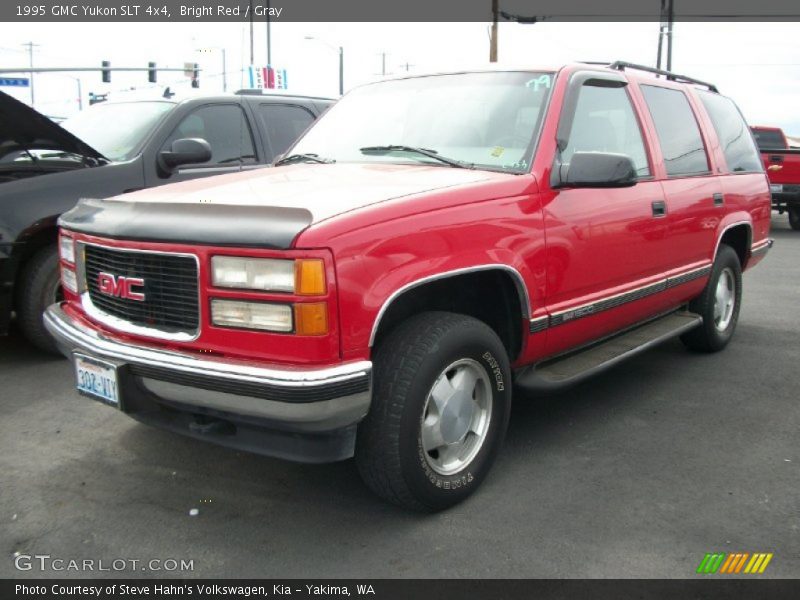 Bright Red / Gray 1995 GMC Yukon SLT 4x4