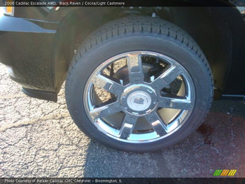 Black Raven / Cocoa/Light Cashmere 2008 Cadillac Escalade AWD