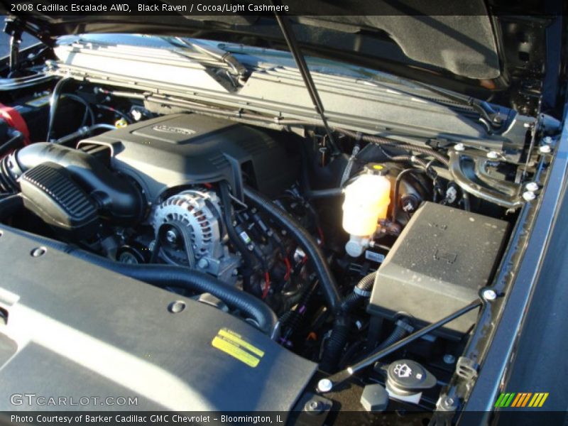 Black Raven / Cocoa/Light Cashmere 2008 Cadillac Escalade AWD