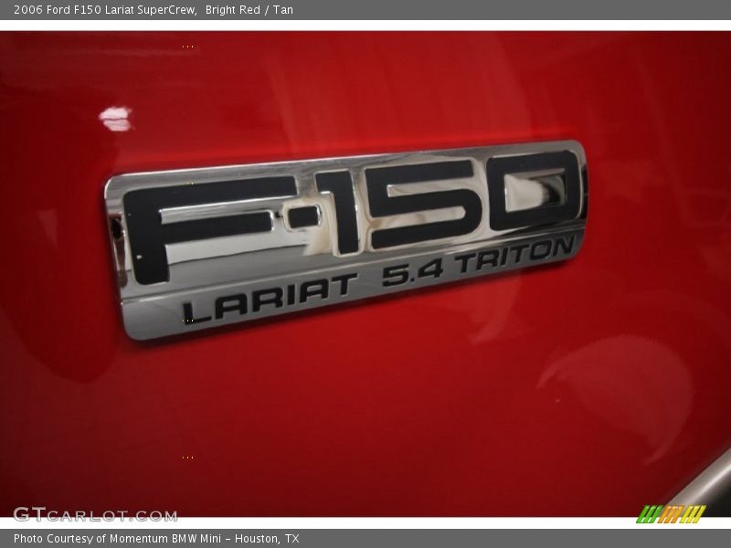 Bright Red / Tan 2006 Ford F150 Lariat SuperCrew