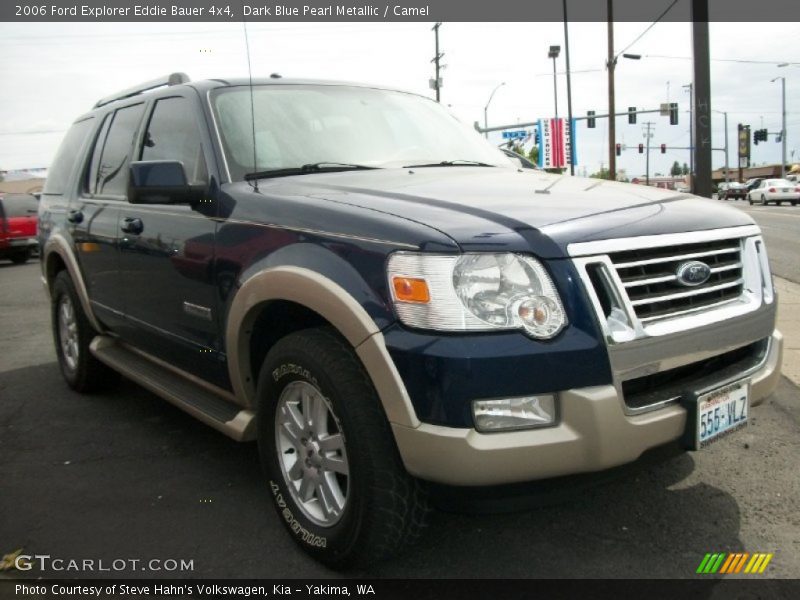 Dark Blue Pearl Metallic / Camel 2006 Ford Explorer Eddie Bauer 4x4