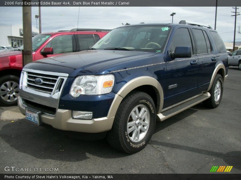 Dark Blue Pearl Metallic / Camel 2006 Ford Explorer Eddie Bauer 4x4