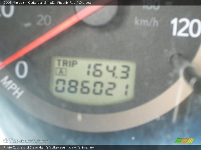 Phoenix Red / Charcoal 2003 Mitsubishi Outlander LS 4WD