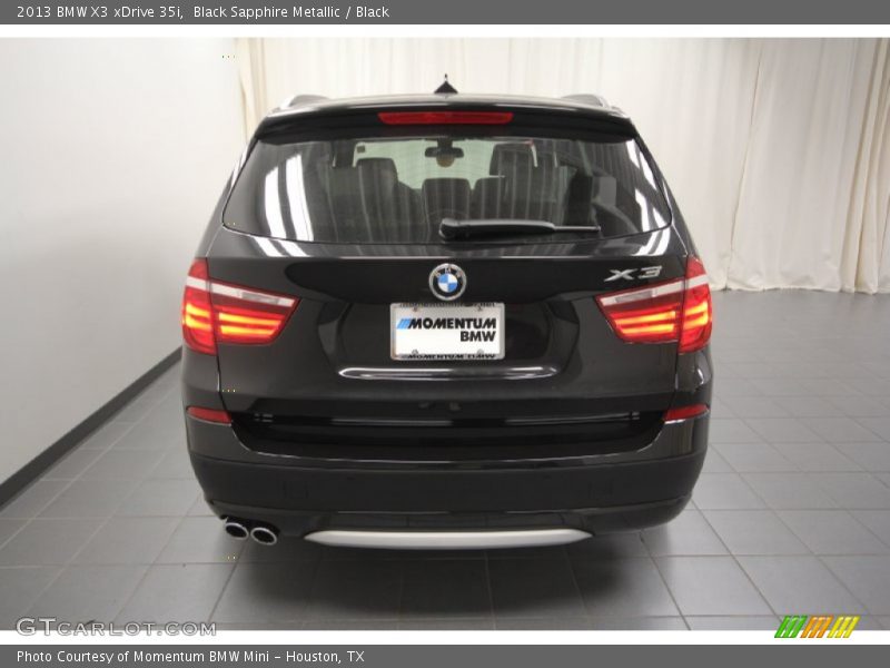 Black Sapphire Metallic / Black 2013 BMW X3 xDrive 35i