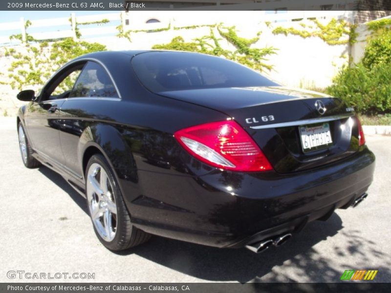 Black / Black 2009 Mercedes-Benz CL 63 AMG