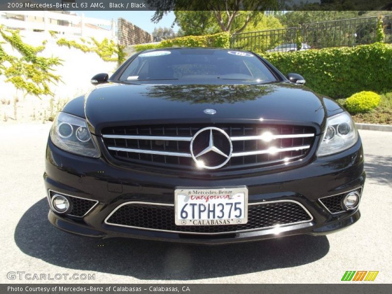 Black / Black 2009 Mercedes-Benz CL 63 AMG