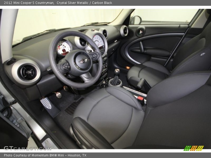  2012 Cooper S Countryman Carbon Black Interior