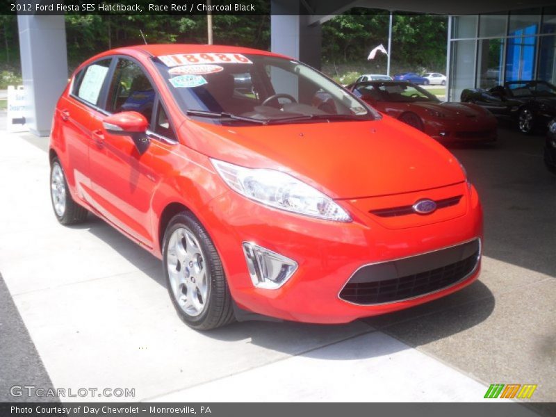 Race Red / Charcoal Black 2012 Ford Fiesta SES Hatchback