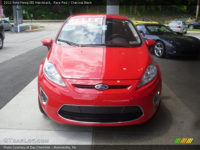 Race Red / Charcoal Black 2012 Ford Fiesta SES Hatchback