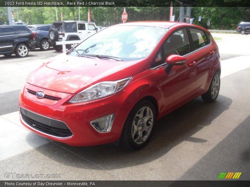Race Red / Charcoal Black 2012 Ford Fiesta SES Hatchback
