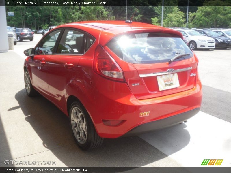 Race Red / Charcoal Black 2012 Ford Fiesta SES Hatchback