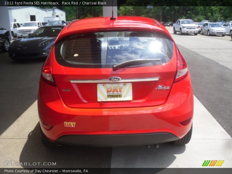 Race Red / Charcoal Black 2012 Ford Fiesta SES Hatchback