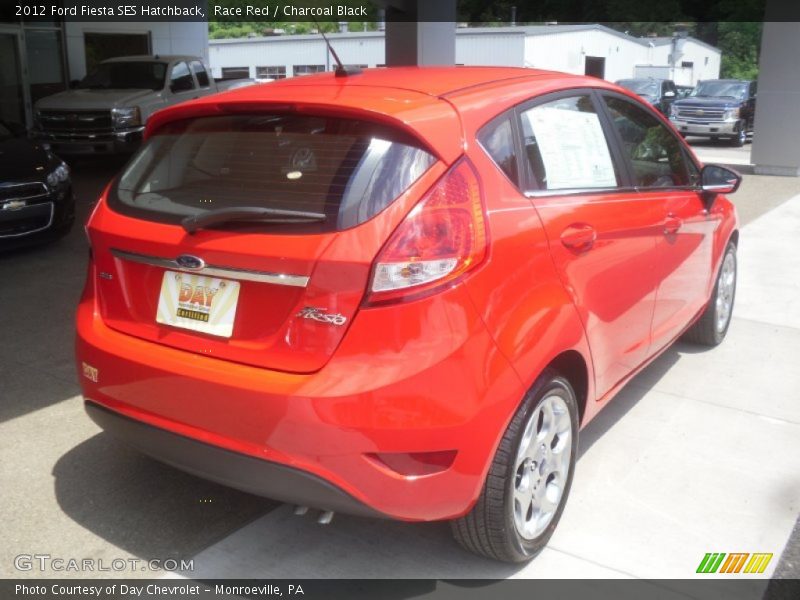 Race Red / Charcoal Black 2012 Ford Fiesta SES Hatchback