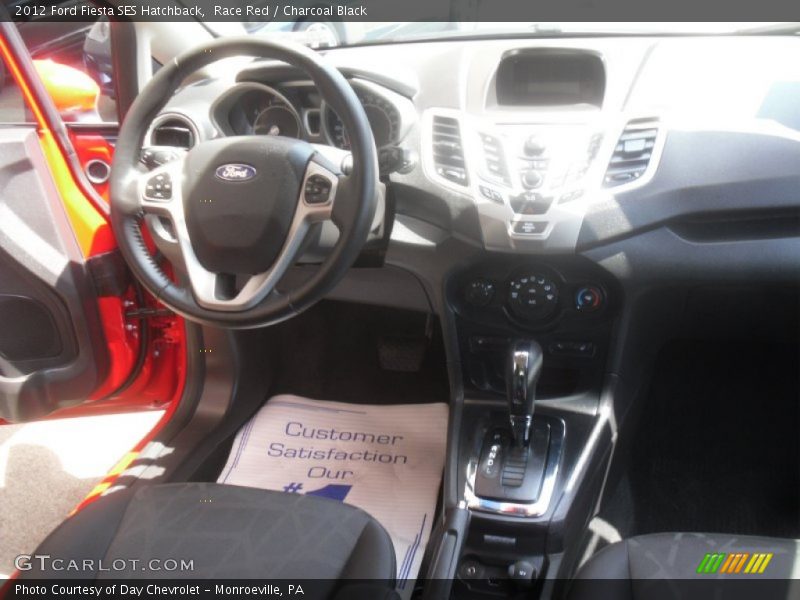 Race Red / Charcoal Black 2012 Ford Fiesta SES Hatchback