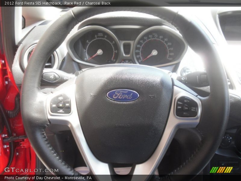 Race Red / Charcoal Black 2012 Ford Fiesta SES Hatchback