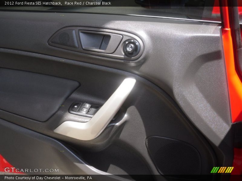 Race Red / Charcoal Black 2012 Ford Fiesta SES Hatchback